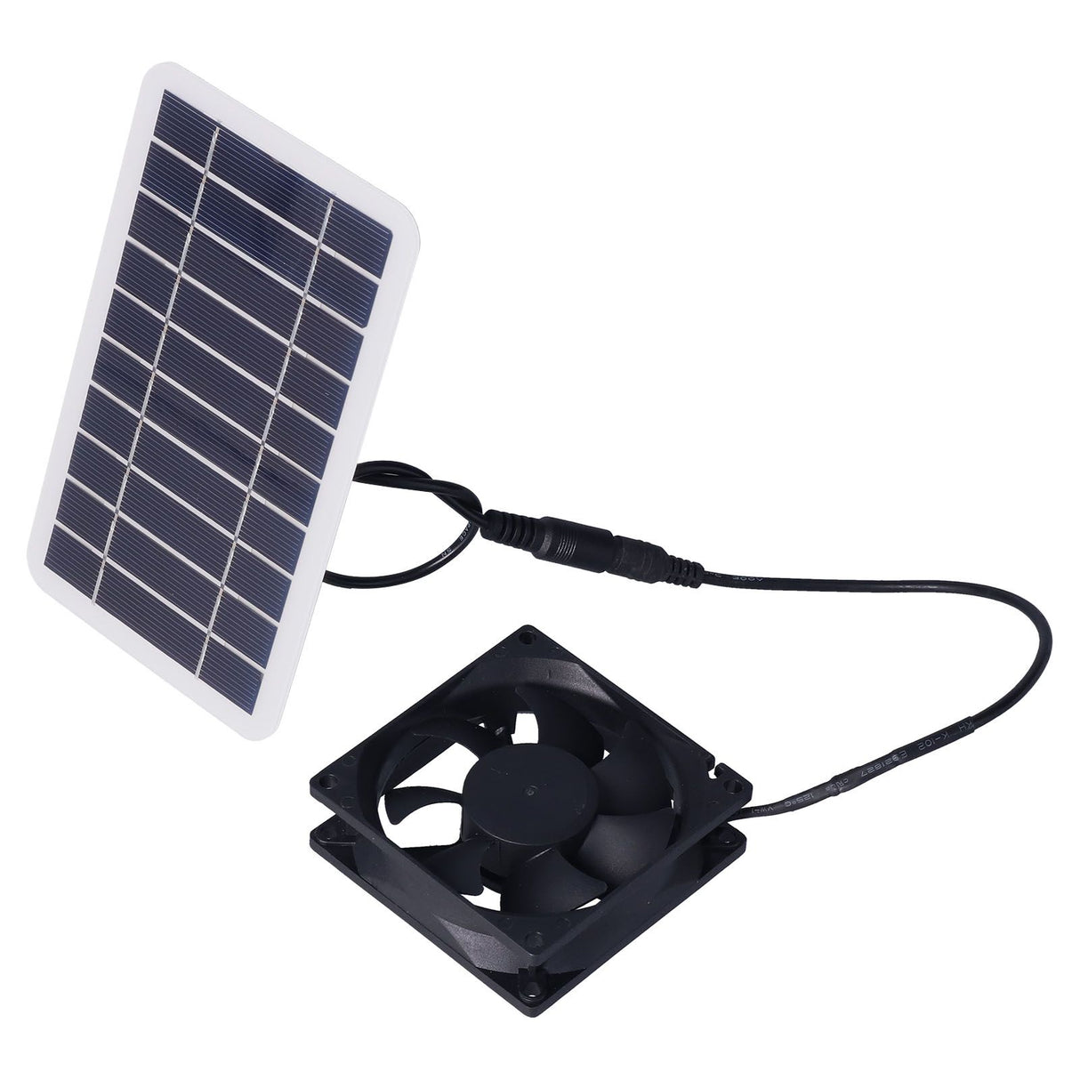 2.5W Solar Panel Fan Solar Pet Exhaust Air Flowing Fan for Outdoor Breeding Planting