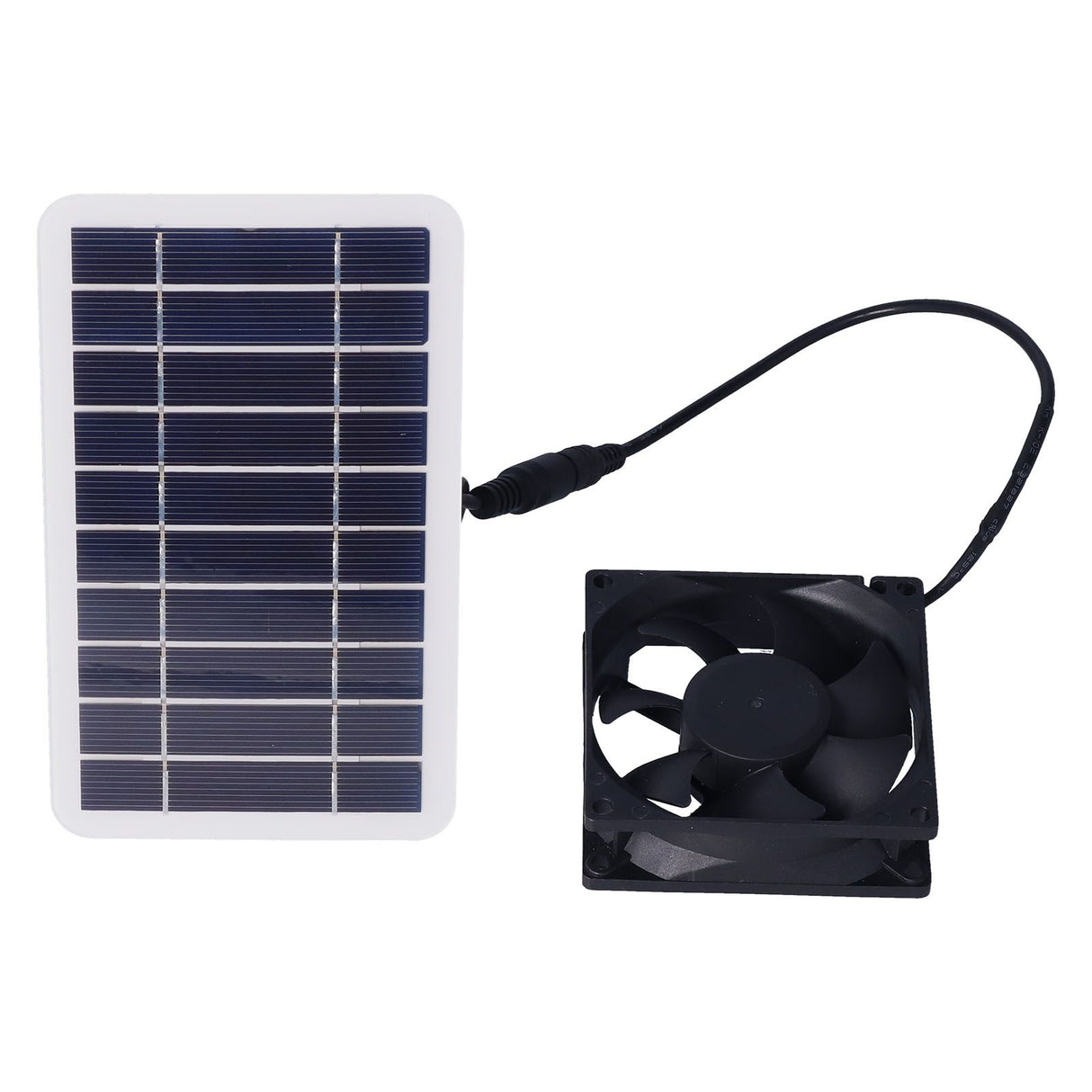 2.5W Solar Panel Fan Solar Pet Exhaust Air Flowing Fan for Outdoor Breeding Planting