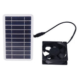 2.5W Solar Panel Fan Solar Pet Exhaust Air Flowing Fan for Outdoor Breeding Planting