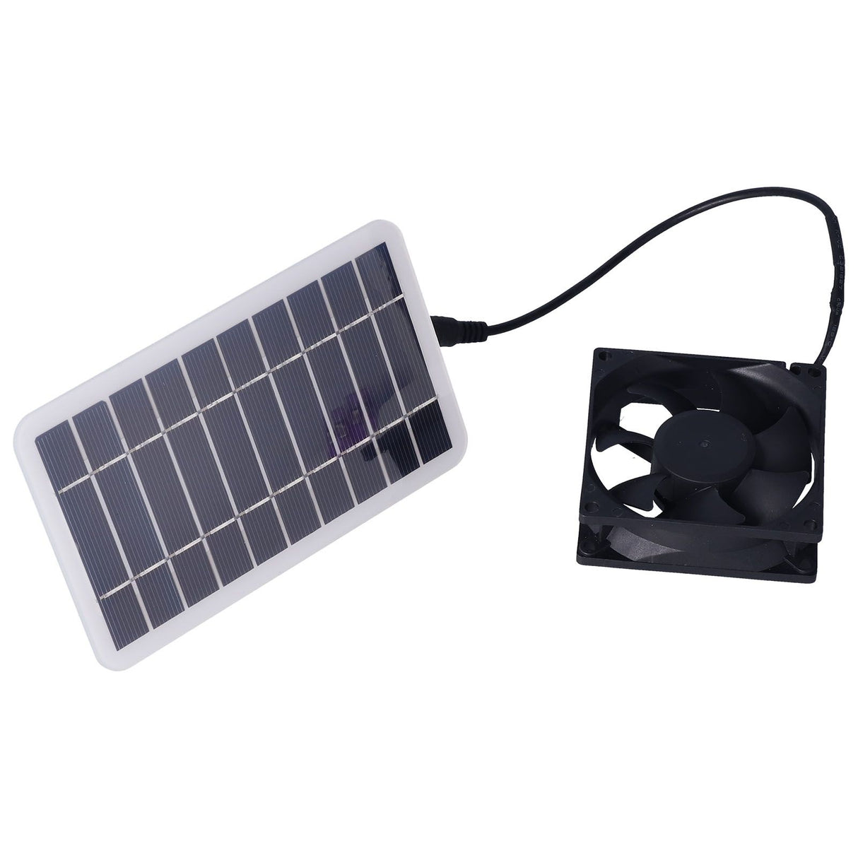 2.5W Solar Panel Fan Solar Pet Exhaust Air Flowing Fan for Outdoor Breeding Planting