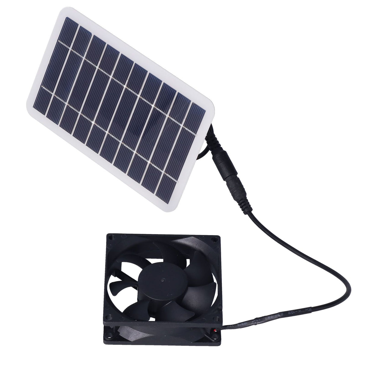 2.5W Solar Panel Fan Solar Pet Exhaust Air Flowing Fan for Outdoor Breeding Planting