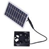 2.5W Solar Panel Fan Solar Pet Exhaust Air Flowing Fan for Outdoor Breeding Planting