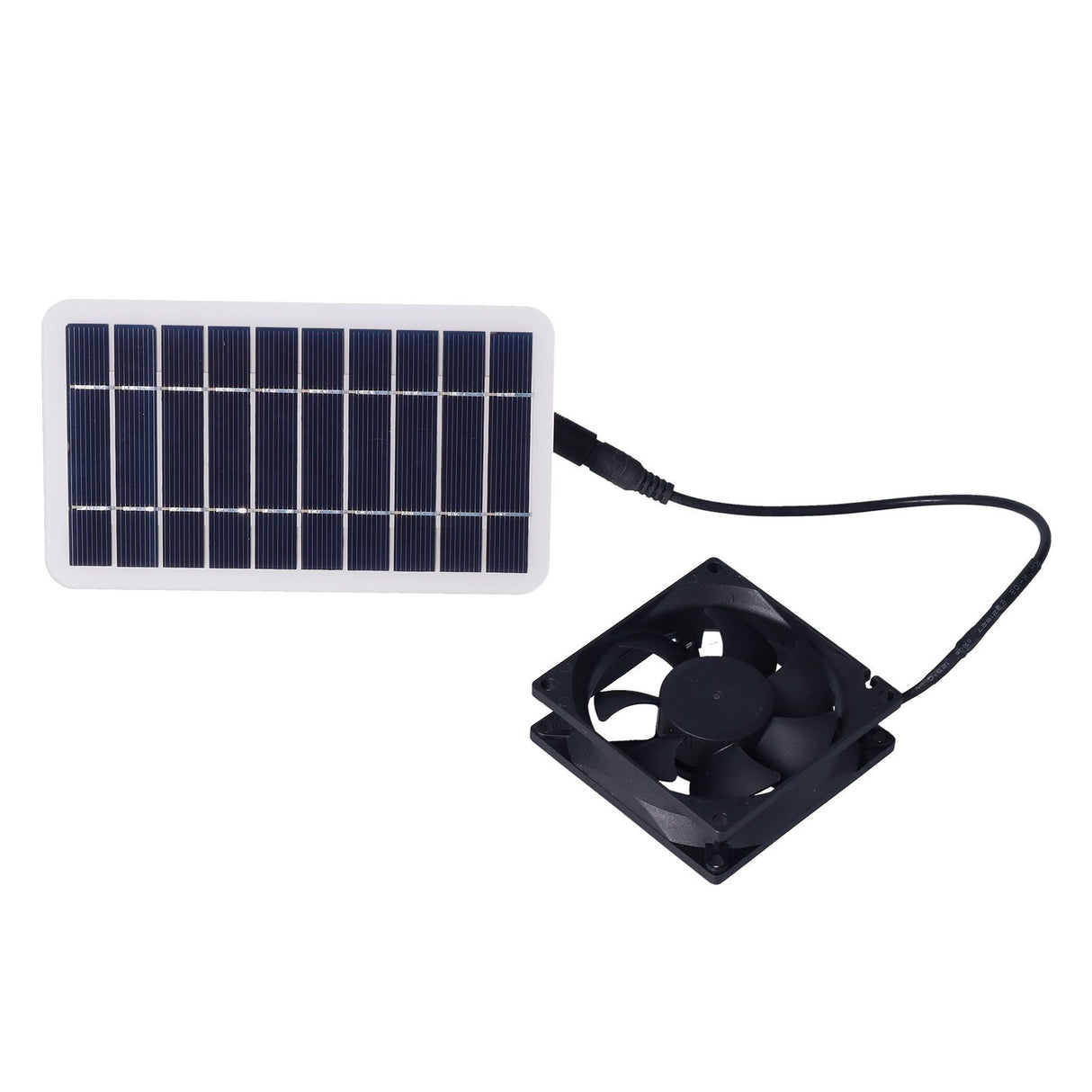 2.5W Solar Panel Fan Solar Pet Exhaust Air Flowing Fan for Outdoor Breeding Planting