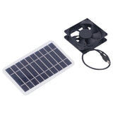 2.5W Solar Panel Fan Solar Pet Exhaust Air Flowing Fan for Outdoor Breeding Planting
