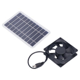2.5W Solar Panel Fan Solar Pet Exhaust Air Flowing Fan for Outdoor Breeding Planting - Extra Image