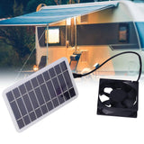 2.5W Solar Panel Fan Solar Pet Exhaust Air Flowing Fan for Outdoor Breeding Planting