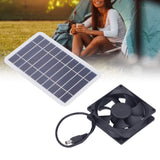 2.5W Solar Panel Fan Solar Pet Exhaust Air Flowing Fan for Outdoor Breeding Planting - Extra Image