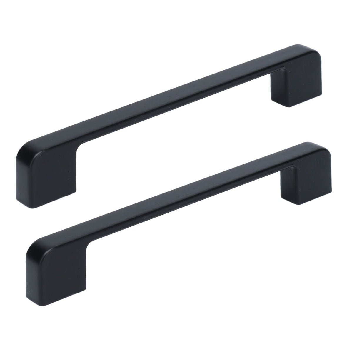 2pcs Cabinet Pulls Black Zinc Alloy Kitchen Drawer Handles with Screws for Drawer Wardrobe Cupboard Door