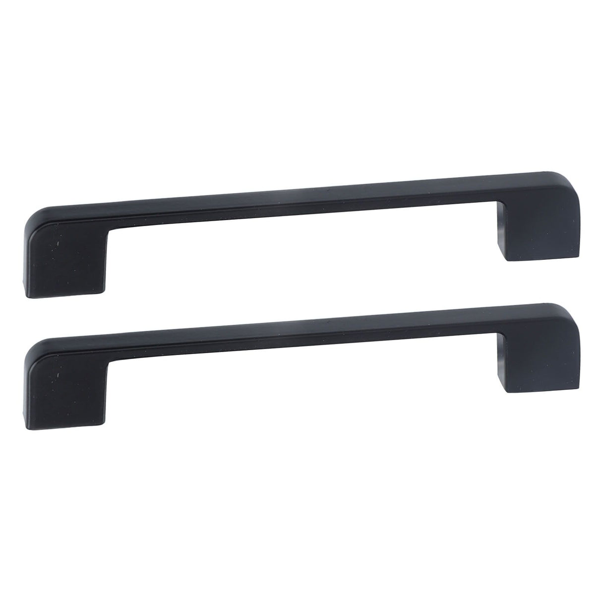 2pcs Cabinet Pulls Black Zinc Alloy Kitchen Drawer Handles with Screws for Drawer Wardrobe Cupboard Door