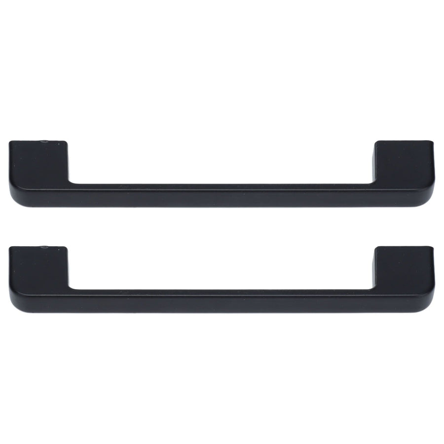 2pcs Cabinet Pulls Black Zinc Alloy Kitchen Drawer Handles with Screws for Drawer Wardrobe Cupboard Door
