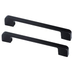 2pcs Cabinet Pulls Black Zinc Alloy Kitchen Drawer Handles with Screws for Drawer Wardrobe Cupboard Door