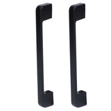 2pcs Cabinet Pulls Black Zinc Alloy Kitchen Drawer Handles with Screws for Drawer Wardrobe Cupboard Door