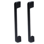 2pcs Cabinet Pulls Black Zinc Alloy Kitchen Drawer Handles with Screws for Drawer Wardrobe Cupboard Door