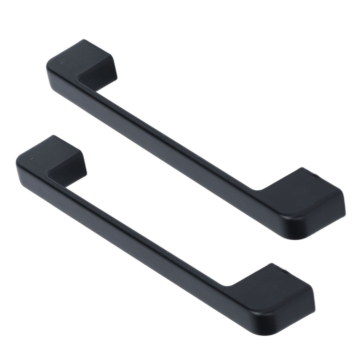2pcs Cabinet Pulls Black Zinc Alloy Kitchen Drawer Handles with Screws for Drawer Wardrobe Cupboard Door
