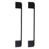 2pcs Cabinet Pulls Black Zinc Alloy Kitchen Drawer Handles with Screws for Drawer Wardrobe Cupboard Door