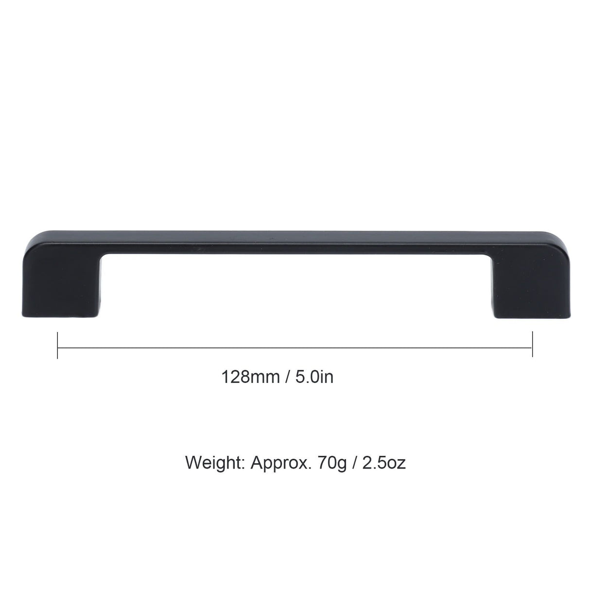 2pcs Cabinet Pulls Black Zinc Alloy Kitchen Drawer Handles with Screws for Drawer Wardrobe Cupboard Door