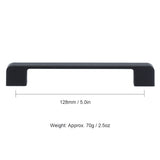 2pcs Cabinet Pulls Black Zinc Alloy Kitchen Drawer Handles with Screws for Drawer Wardrobe Cupboard Door