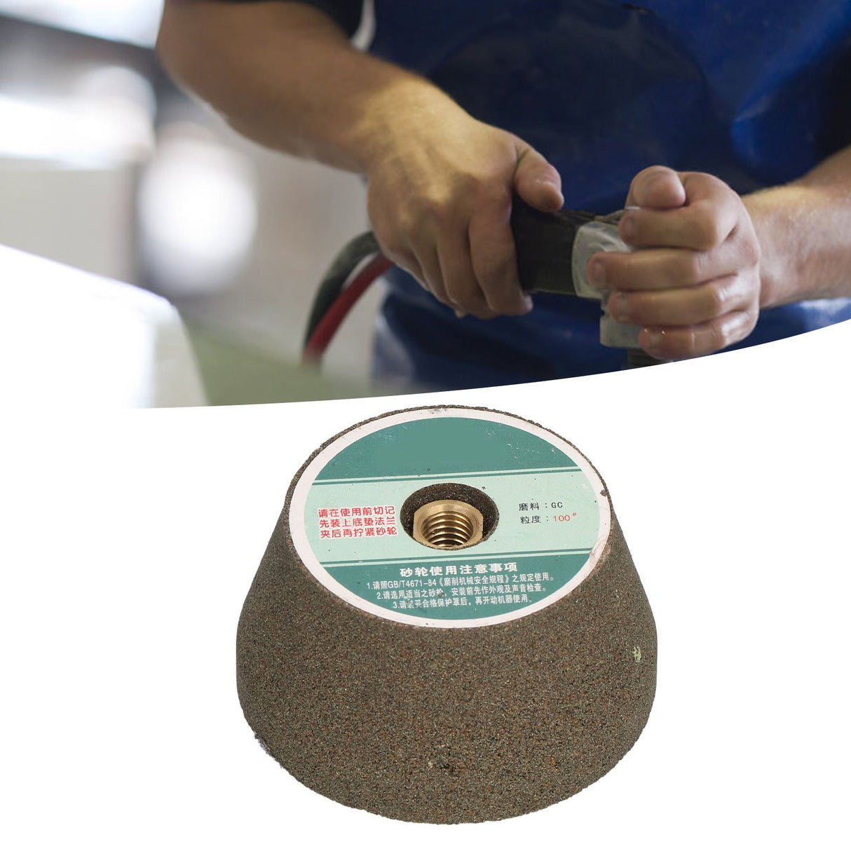 Grinding Wheel Strong Stability Good Grinding Effect High Removal Rate Angle Grinder Grinding Head for Industry100 Mesh