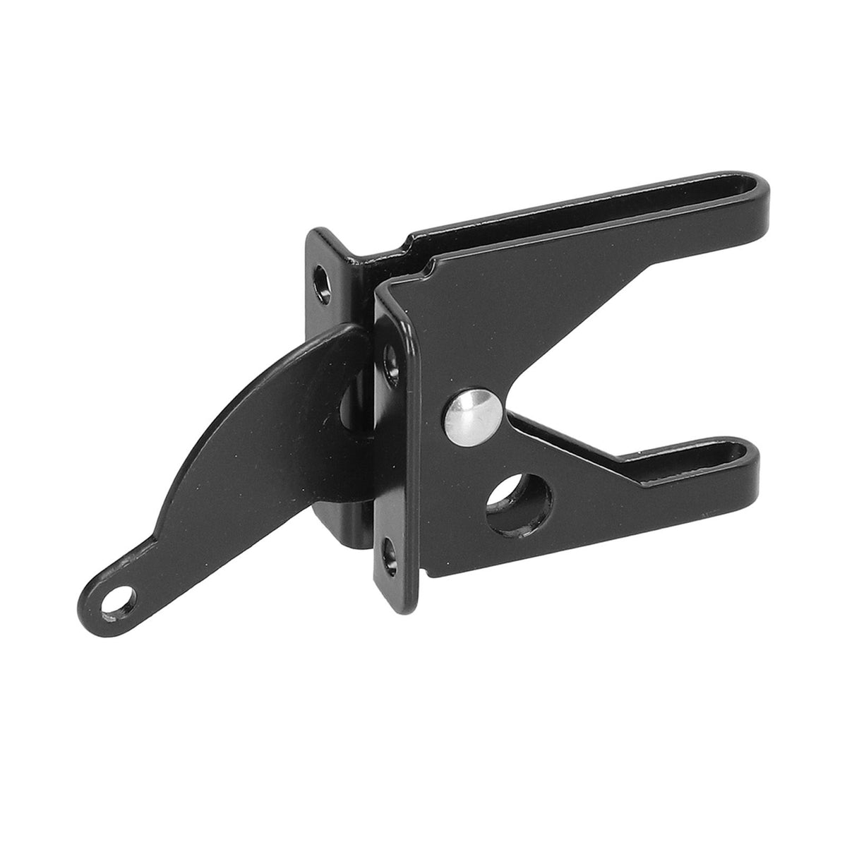 Iron Fence Lock Self Locking Gate Latch Hardware with Adjustable Cable for Garden Backyard Courtyard