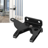 Iron Fence Lock Self Locking Gate Latch Hardware with Adjustable Cable for Garden Backyard Courtyard