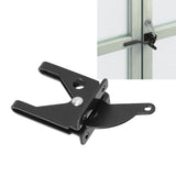 Iron Fence Lock Self Locking Gate Latch Hardware with Adjustable Cable for Garden Backyard Courtyard