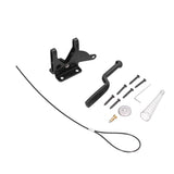 Iron Fence Lock Self Locking Gate Latch Hardware with Adjustable Cable for Garden Backyard Courtyard