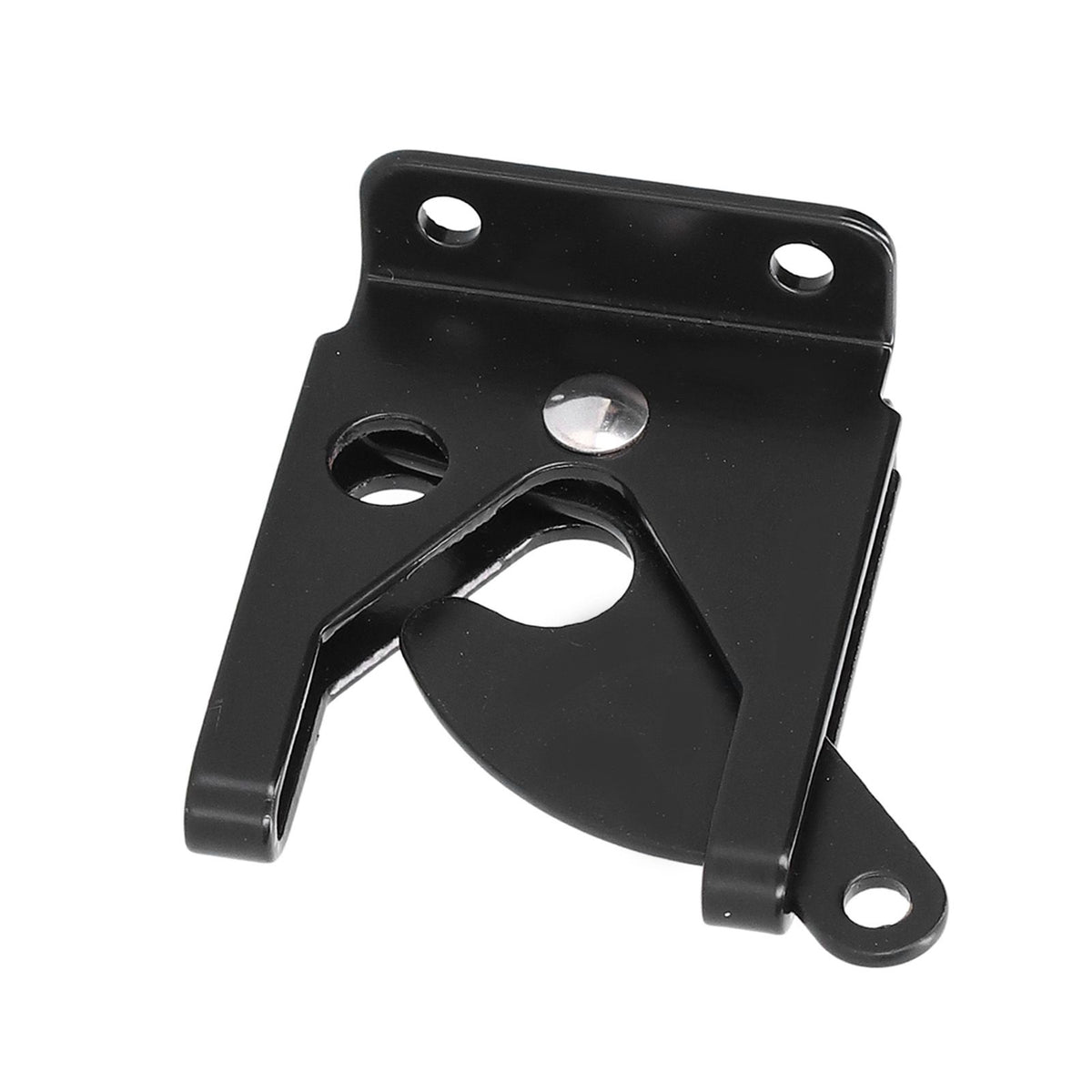 Iron Fence Lock Self Locking Gate Latch Hardware with Adjustable Cable for Garden Backyard Courtyard