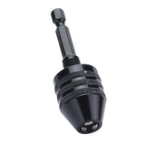 0.6‑8mm Fast Change Hex Shank Drill Bit Chuck Aluminum Alloy Clamping Tool for Grinding Machine Screwdriver - Side View