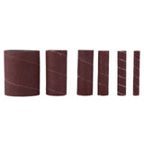 6Pcs Sandpaper Ring Sandpaper Roll Sanding Sleeves Wood Sanding Metal Rust Removing for Electric Grinder
