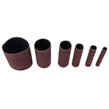 6Pcs Sandpaper Ring Sandpaper Roll Sanding Sleeves Wood Sanding Metal Rust Removing for Electric Grinder - Rear View
