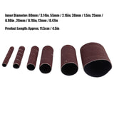 6Pcs Sandpaper Ring Sandpaper Roll Sanding Sleeves Wood Sanding Metal Rust Removing for Electric Grinder