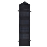 15W 5V Portable Solar Folding Panel Power Station Outdoor USB Solar Panel Power Bank for Camping Traveling - Front View