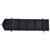 15W 5V Portable Solar Folding Panel Power Station Outdoor USB Solar Panel Power Bank for Camping Traveling - Top-Down View