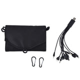 15W 5V Portable Solar Folding Panel Power Station Outdoor USB Solar Panel Power Bank for Camping Traveling - Extra Image