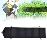 15W 5V Portable Solar Folding Panel Power Station Outdoor USB Solar Panel Power Bank for Camping Traveling