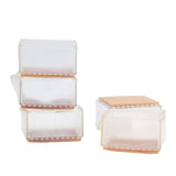 8pcs/set Silicone Chair Caps Table Foot Pads Anti Slip Transparent Square Leg Protection Cover