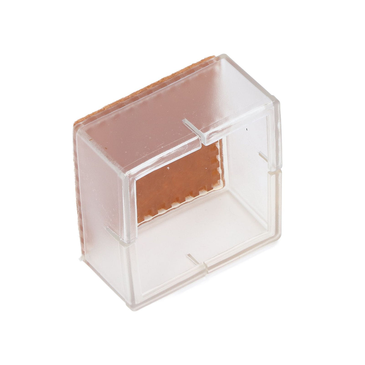 8pcs/set Silicone Chair Caps Table Foot Pads Anti Slip Transparent Square Leg Protection Cover