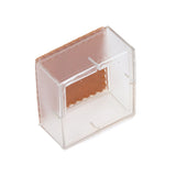 8pcs/set Silicone Chair Caps Table Foot Pads Anti Slip Transparent Square Leg Protection Cover - Extra Image
