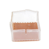 8pcs/set Silicone Chair Caps Table Foot Pads Anti Slip Transparent Square Leg Protection Cover - Extra Image