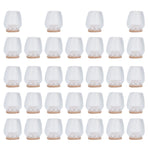 32Pcs Non Slip Furniture Leg Cover Mute Silicone Tables Chairs Leg Caps Floor Protector Transparent