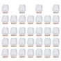 32Pcs Non Slip Furniture Leg Cover Mute Silicone Tables Chairs Leg Caps Floor Protector Transparent