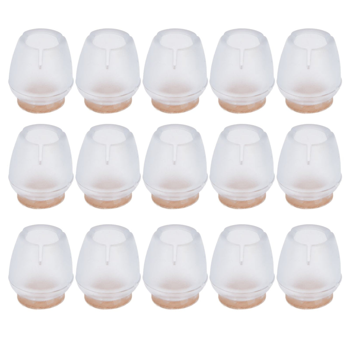 32Pcs Non Slip Furniture Leg Cover Mute Silicone Tables Chairs Leg Caps Floor Protector Transparent