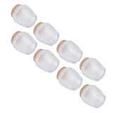 32Pcs Non Slip Furniture Leg Cover Mute Silicone Tables Chairs Leg Caps Floor Protector Transparent - Side View