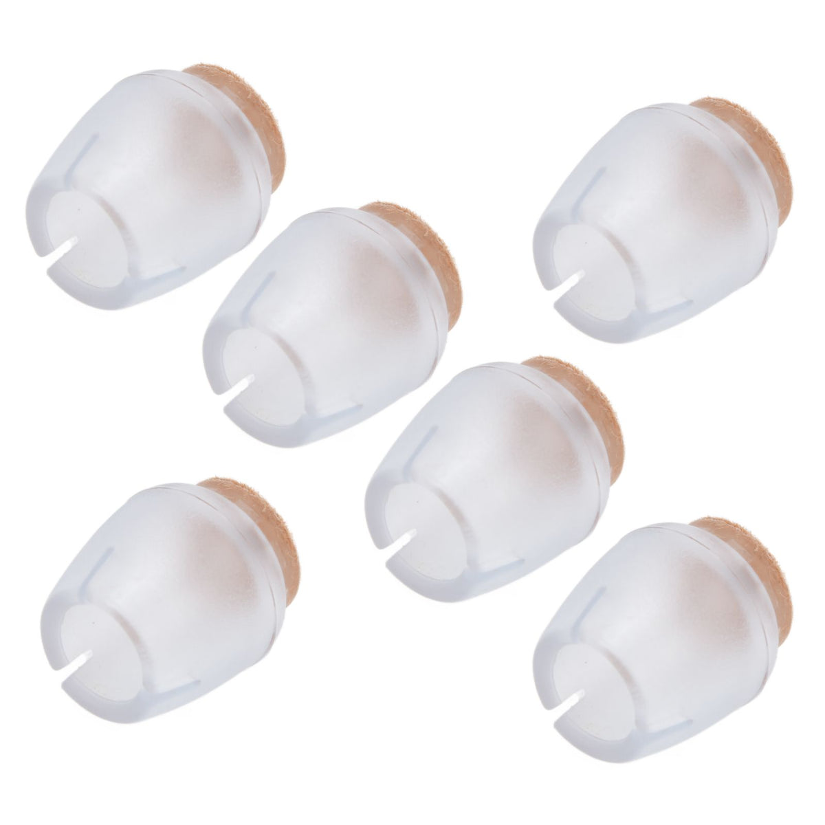 32Pcs Non Slip Furniture Leg Cover Mute Silicone Tables Chairs Leg Caps Floor Protector Transparent