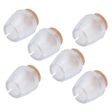 32Pcs Non Slip Furniture Leg Cover Mute Silicone Tables Chairs Leg Caps Floor Protector Transparent - 45-Degree Angle