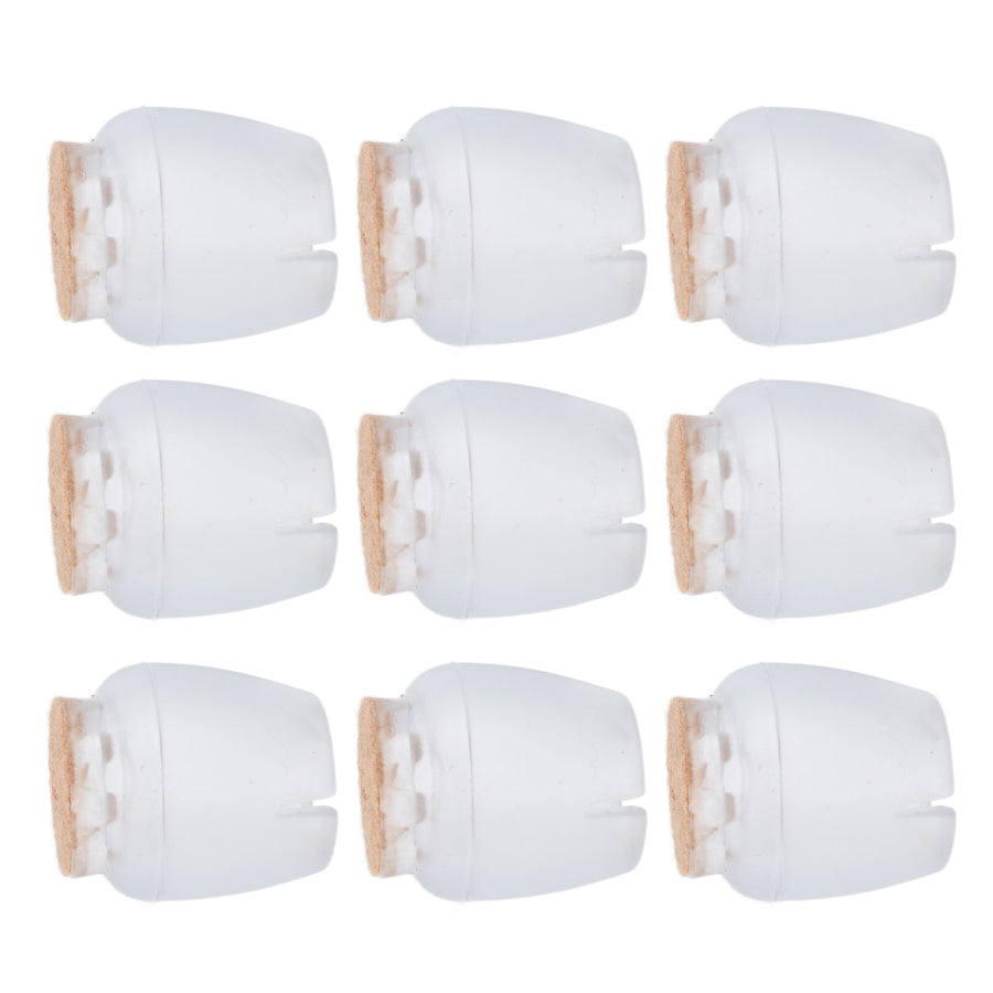 32Pcs Non Slip Furniture Leg Cover Mute Silicone Tables Chairs Leg Caps Floor Protector Transparent