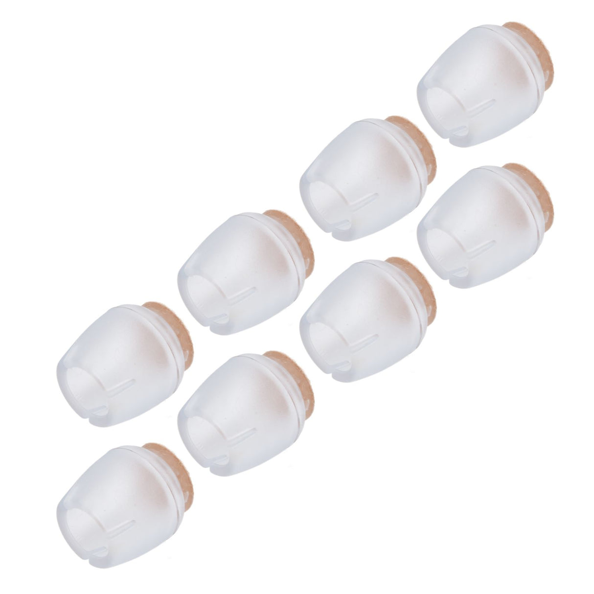 32Pcs Non Slip Furniture Leg Cover Mute Silicone Tables Chairs Leg Caps Floor Protector Transparent