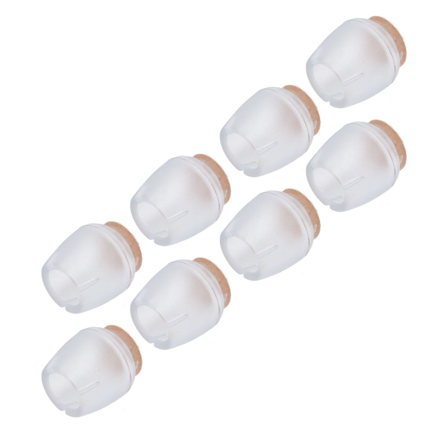 32Pcs Non Slip Furniture Leg Cover Mute Silicone Tables Chairs Leg Caps Floor Protector Transparent