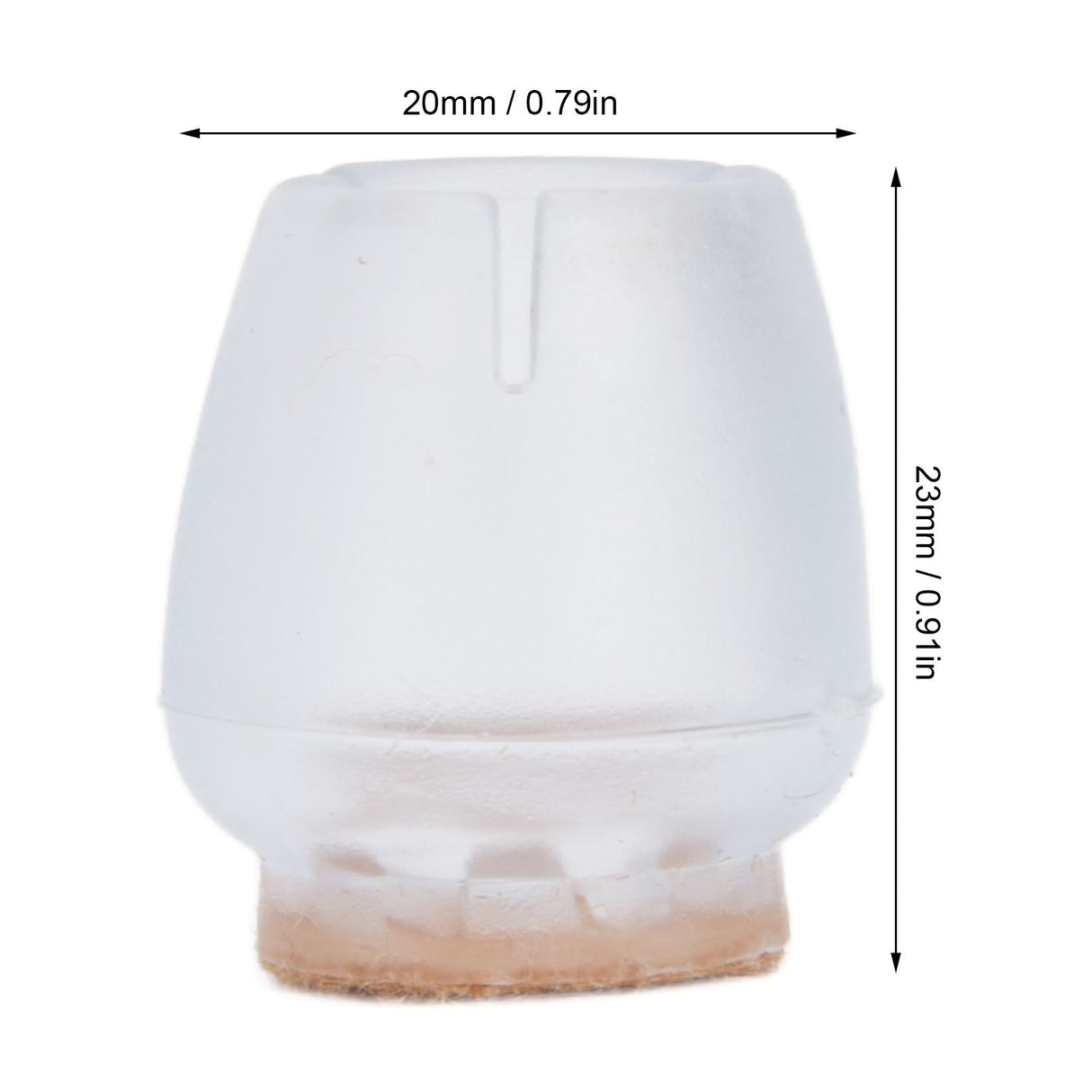 32Pcs Non Slip Furniture Leg Cover Mute Silicone Tables Chairs Leg Caps Floor Protector Transparent