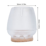 32Pcs Non Slip Furniture Leg Cover Mute Silicone Tables Chairs Leg Caps Floor Protector Transparent